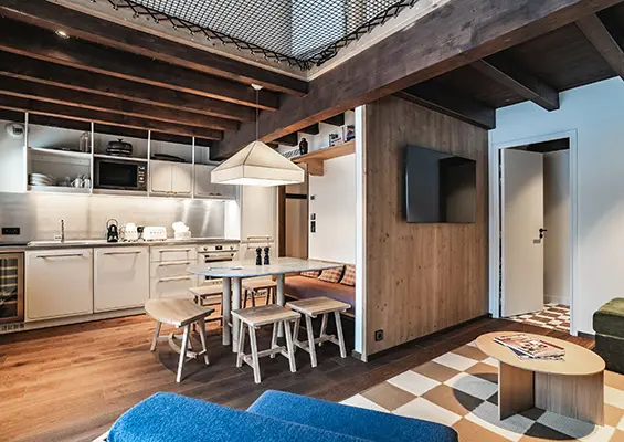 Appartement Marie photo salon heliopic chamonix mont-blanc