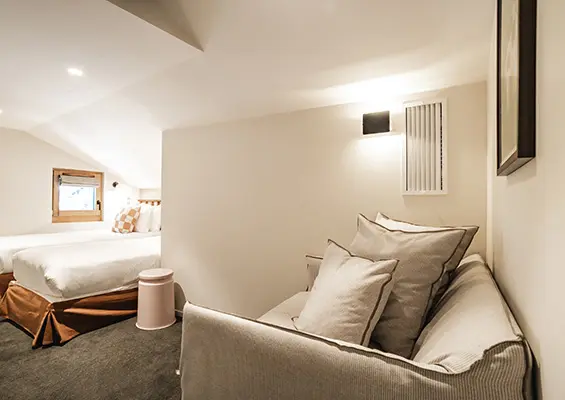 Appartement Elisabeth chambre 2 heliopic chamonix mont-blanc