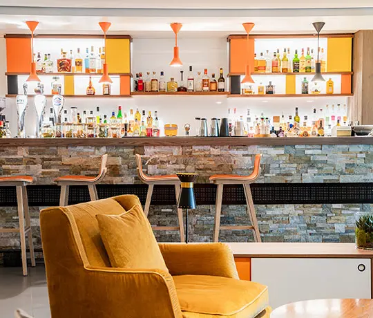 Bar at the Heliopic Hotel Chamonix Mont-Blanc