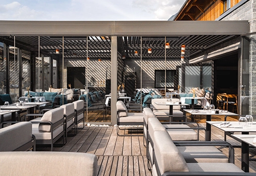 Pergola Akashon hôtel heliopic chamonix mont-blanc 2