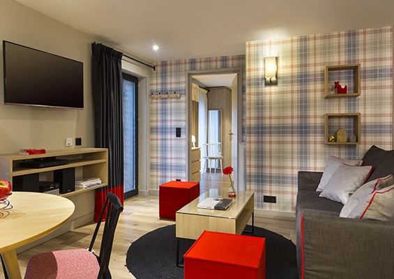 Apartment Le Nid D'Aigle living room heliopic chamonix mont-blanc