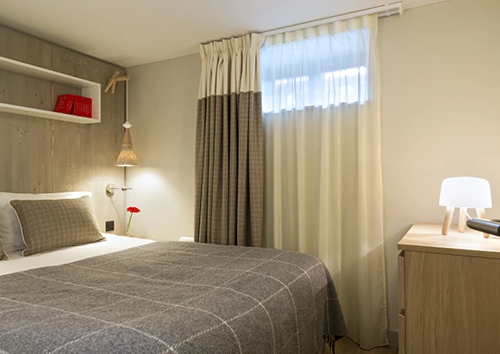 Apartment Le Lac Blanc bedroom heliopic chamonix mont-blanc