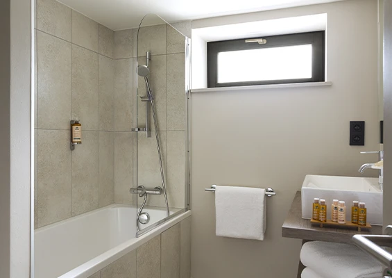Apartment Le Lac Blanc bathroom heliopic chamonix mont-blanc