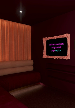 Karaoke room at Braunbär in Wengen