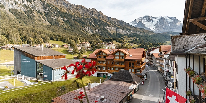 View of the village Braunbär Hotel & Spa in Wengen