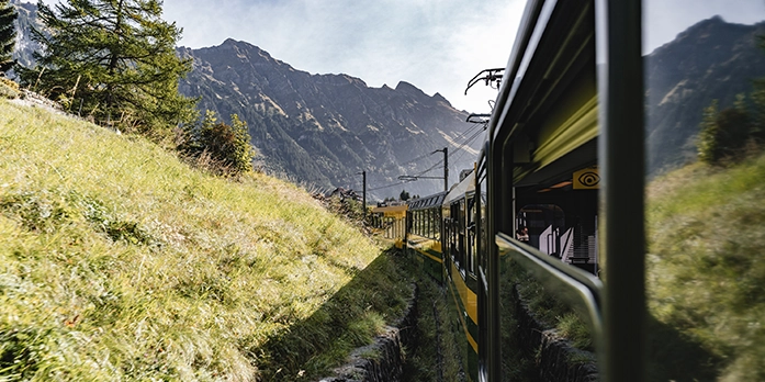 Bernese Alps by train Braunbär Hotel & Spa to Wengen