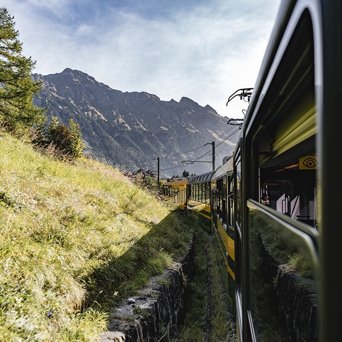 Bernese Alps by train Braunbär Hotel & Spa to Wengen