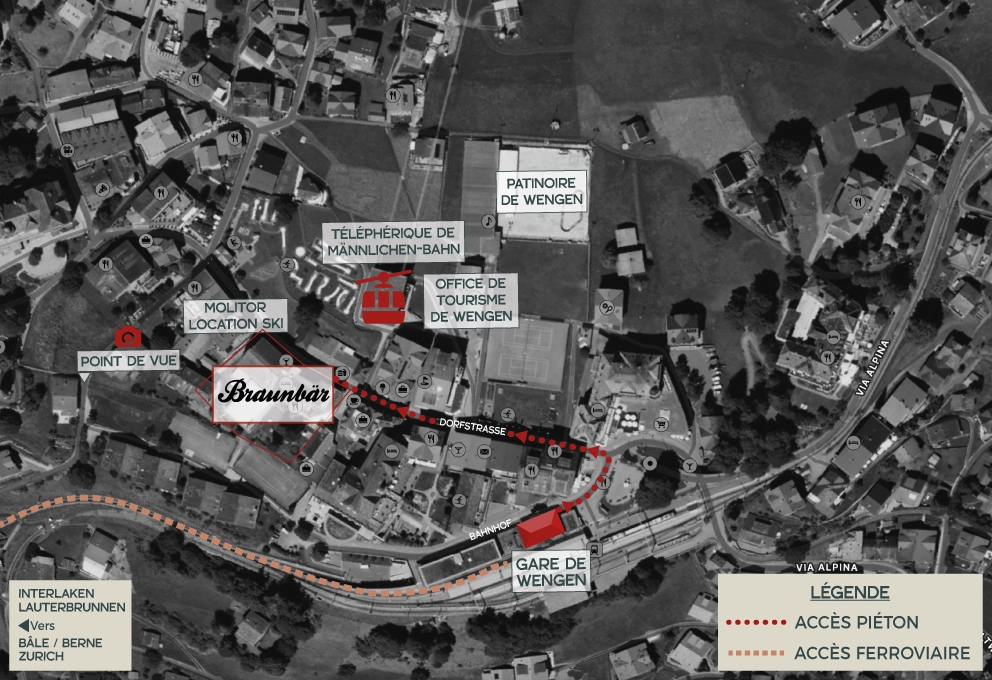 map Braunbär Hotel & Spa à Wengen
