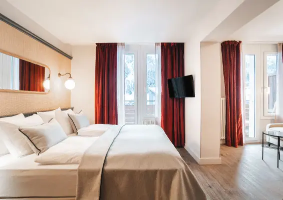 Chambre privilège lit braunbär wengen