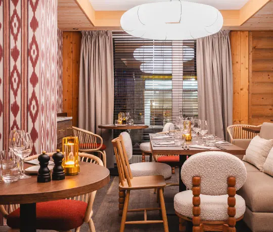 table restaurant hôtel Braunbär à Wengen