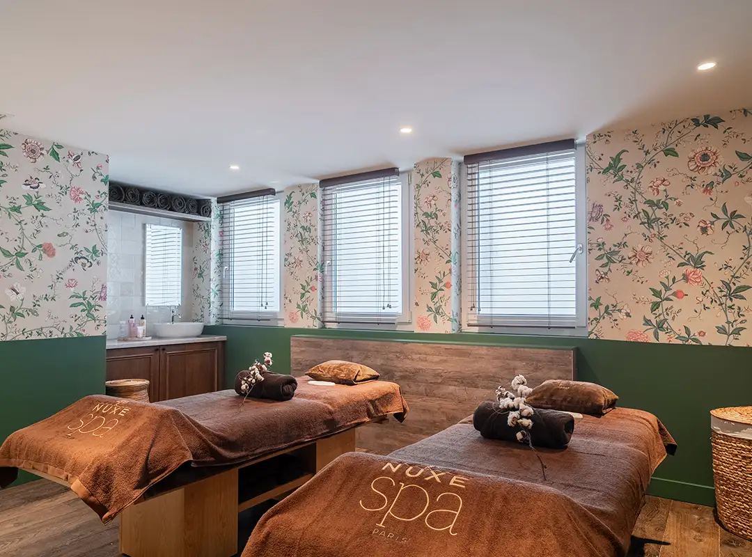 Cabine de soin au spa NUXE du Braunbär Hotel & Spa à Wengen
