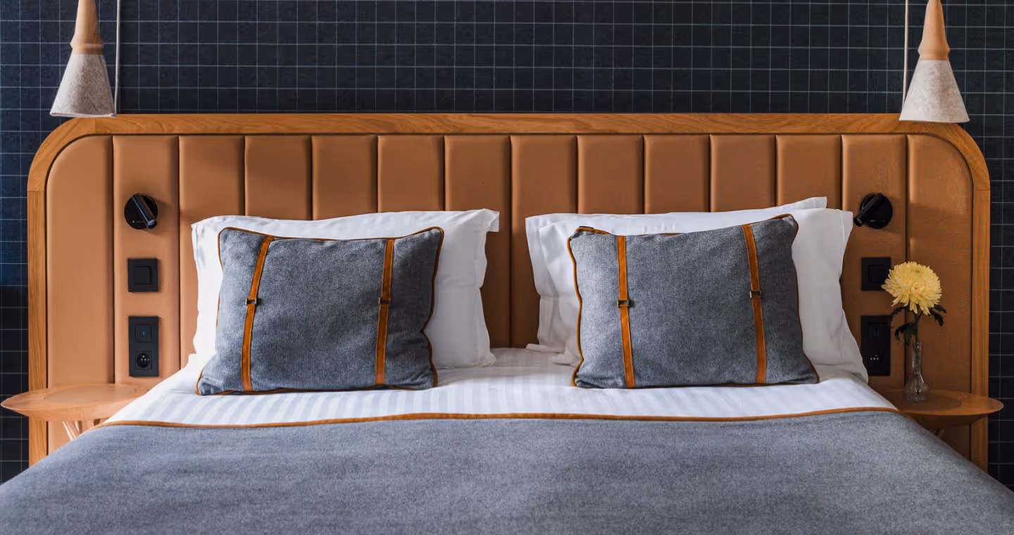 lit chambre Hôtel Marielle Val Thorens