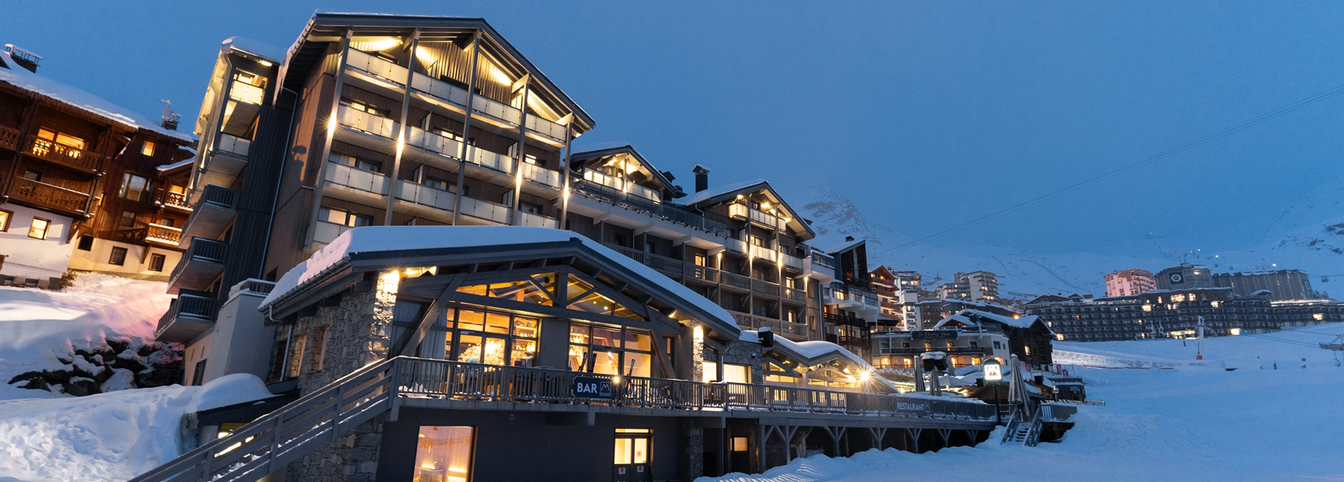 Devanture Hôtel Marielle Val Thorens