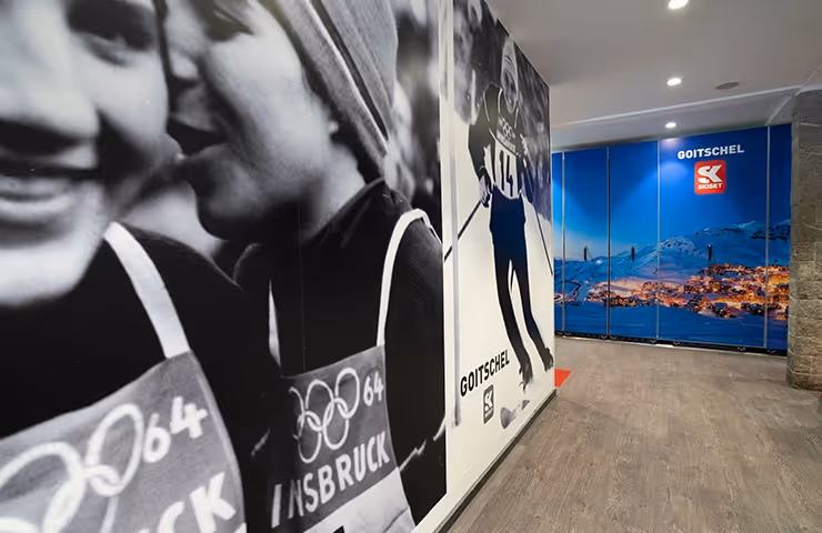 Ski shop at the Hotel Marielle in Val Thorens