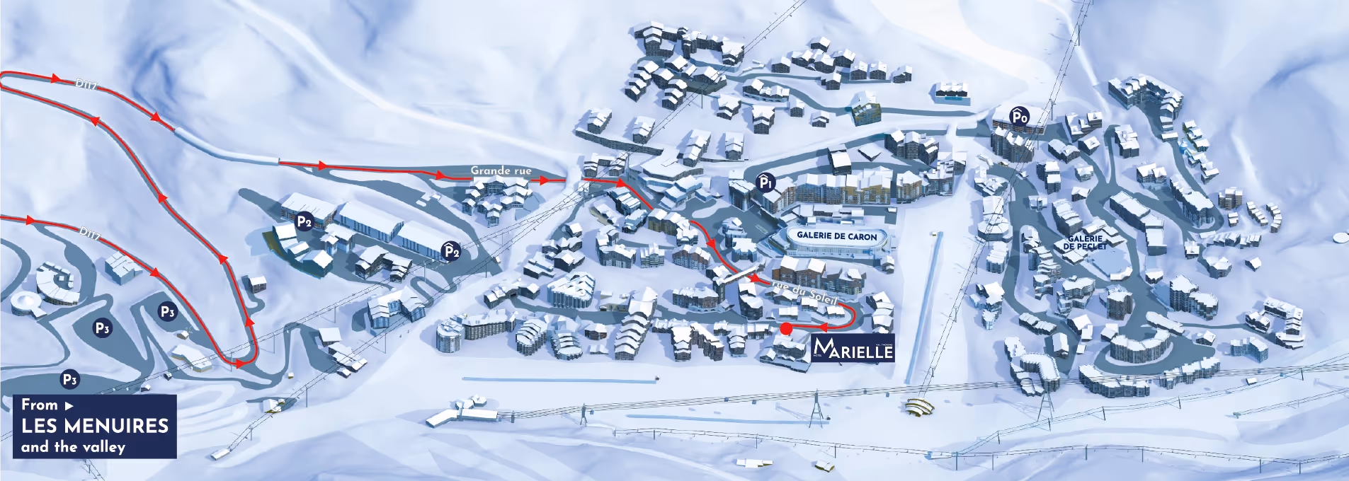 Map Hotel Marielle Val Thorens