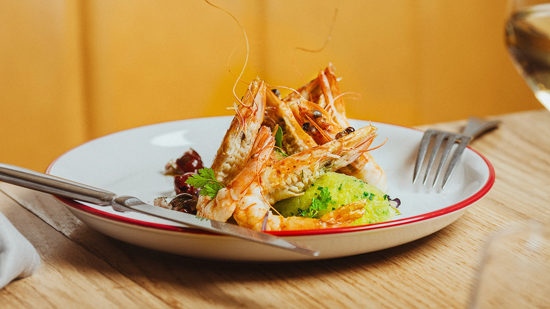 Plat Frometon Chamonix - Gambas Flambées