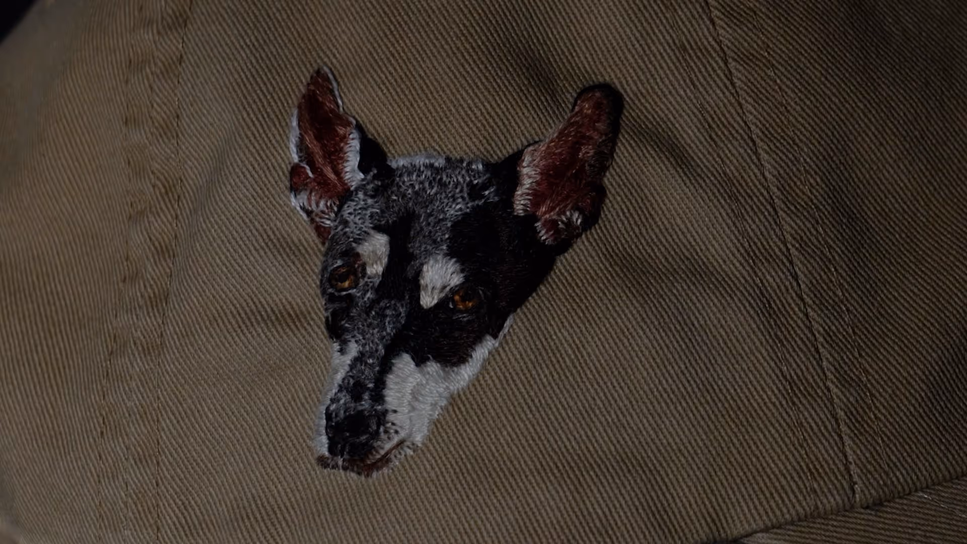 Seven a Singapore Special dog thread painted on polo ralph lauren cap