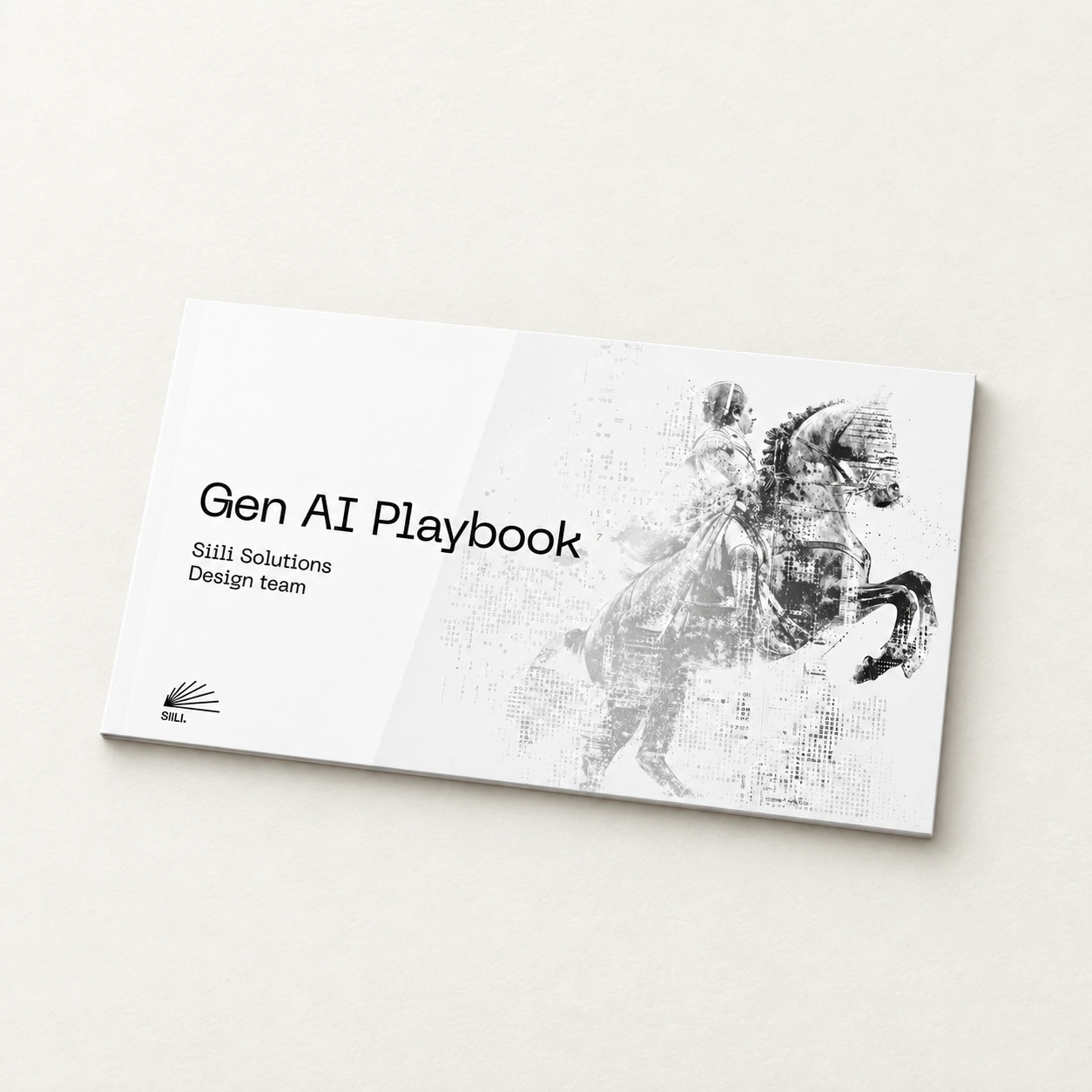 Siili AI Playbook cover mockup