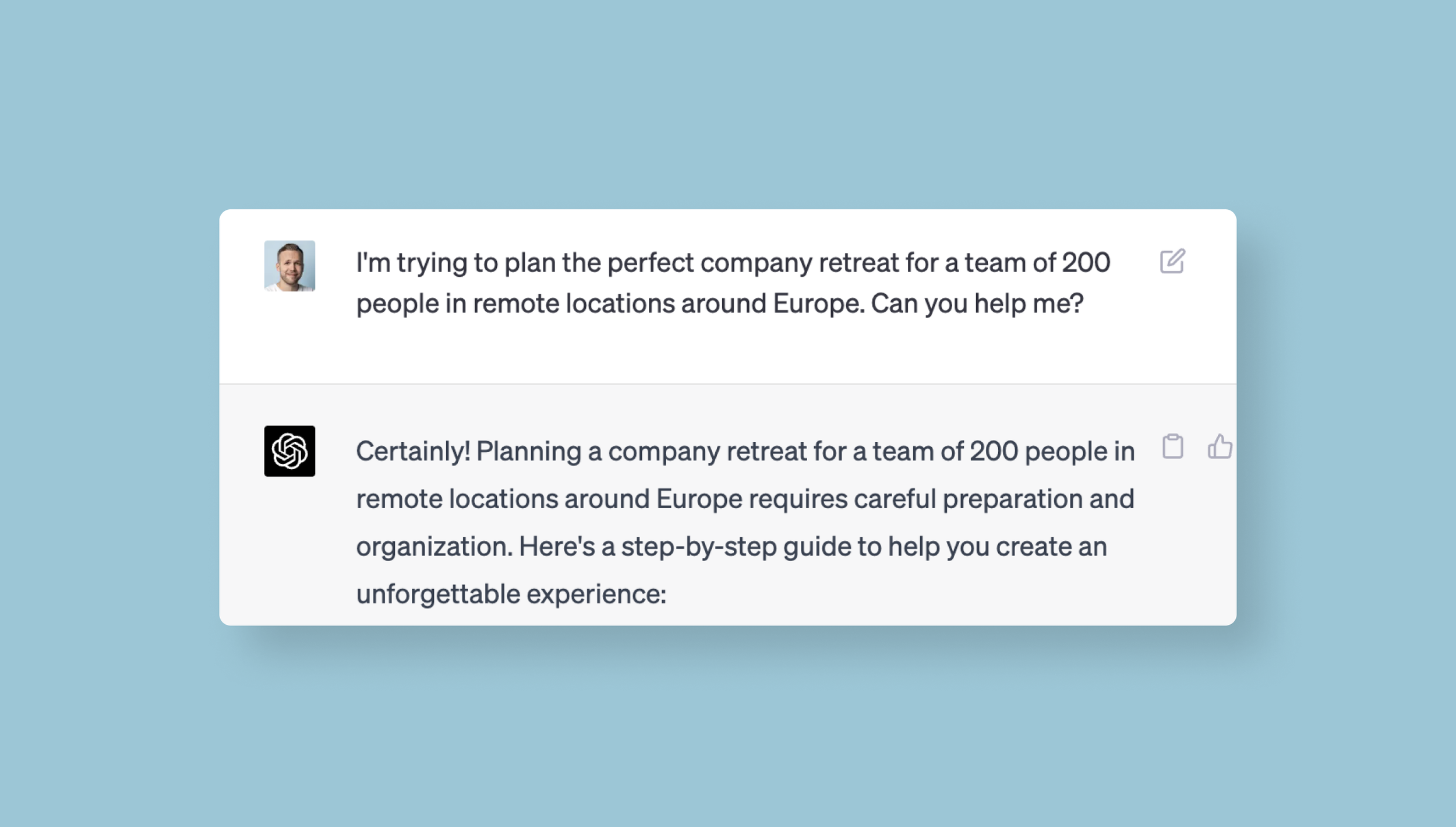 Starting with a clear objective helps you get more relevant results from a language model like ChatGPT.