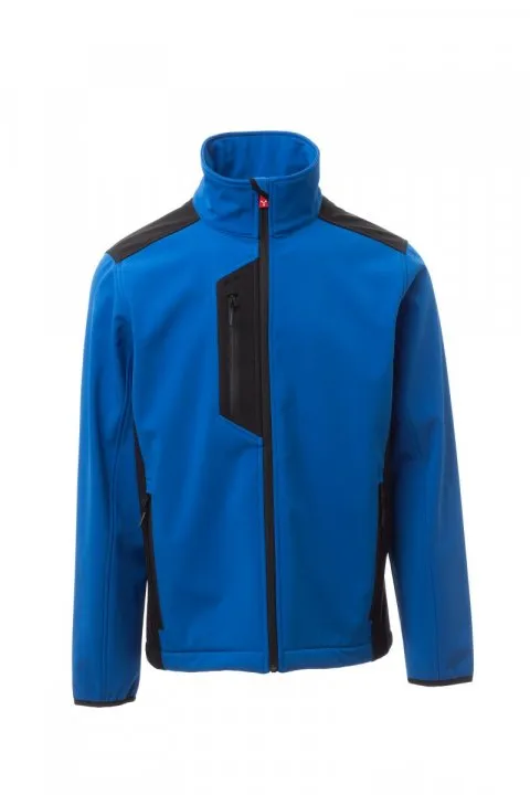 Chaqueta soft-shell Galway azul y negra