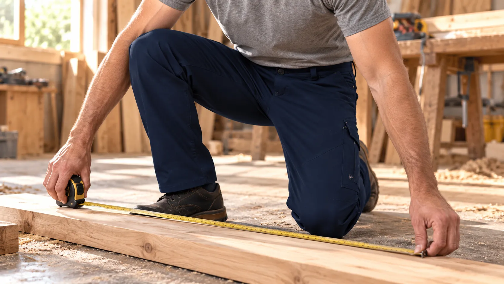 Trabajador agachado con pantalón elástico Worker Stretch