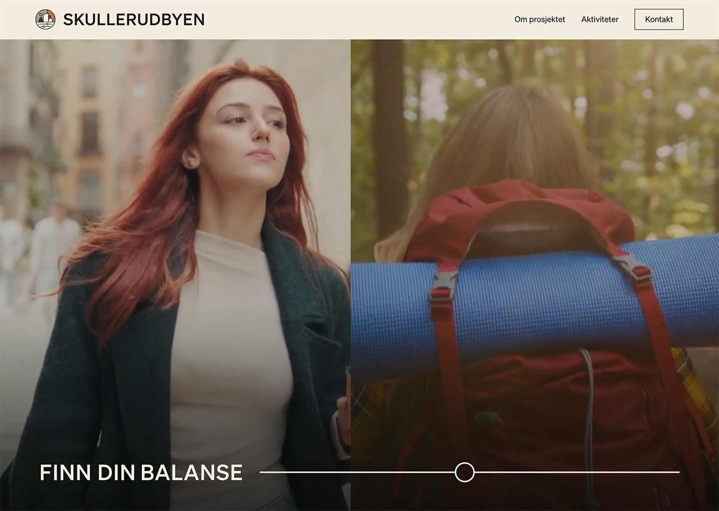 Hero seksjon til Skullerudbyen.no