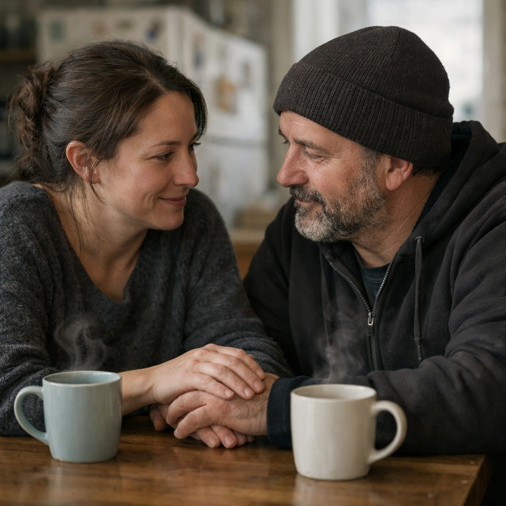 Parents sharing a supportive conversation about SEND support and finding community in Halifax.