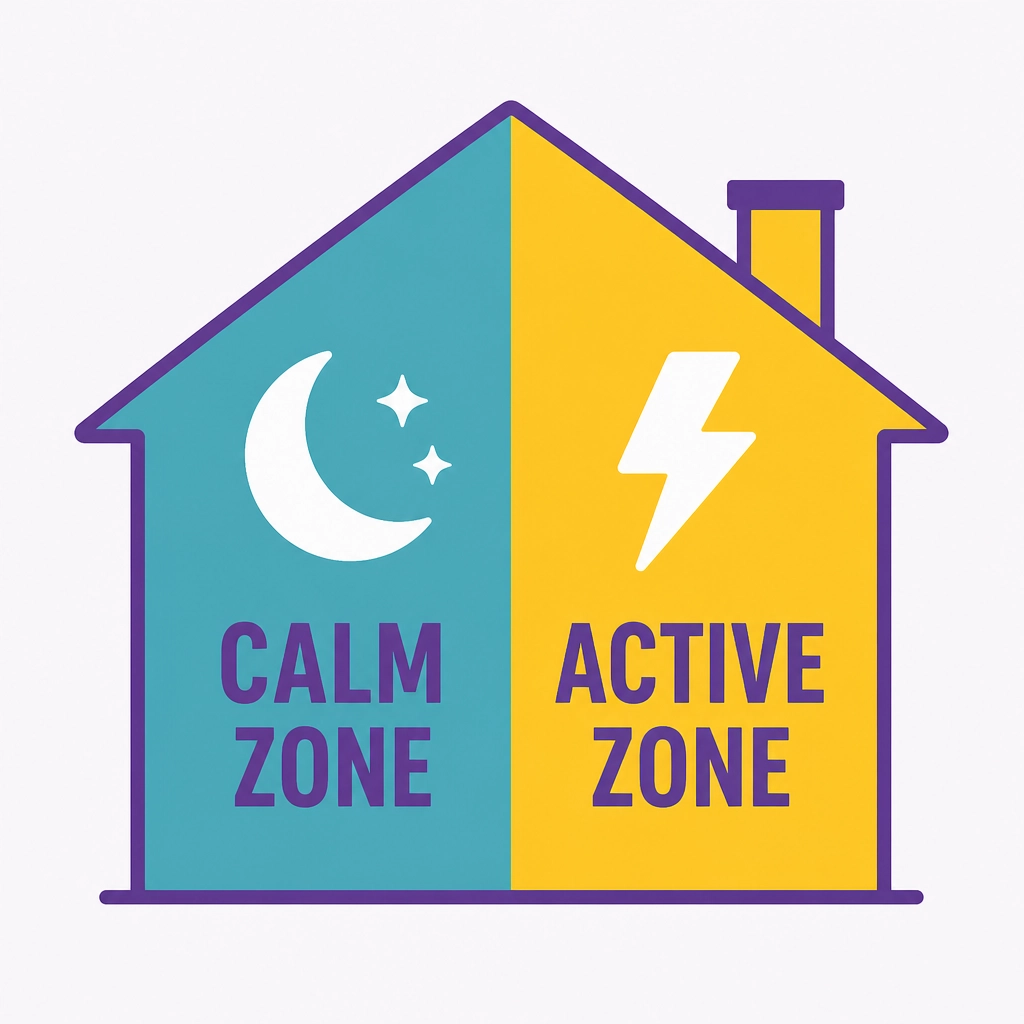 Home Sensory Zoning Illustration