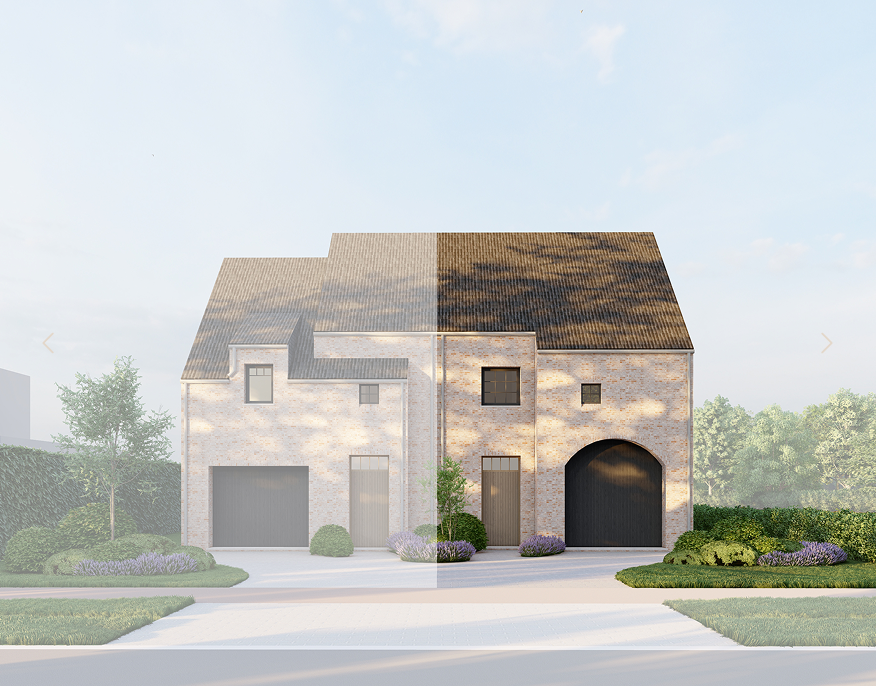 Project Kalmthout - Twee halfopen bebouwingen in landelijke stijl