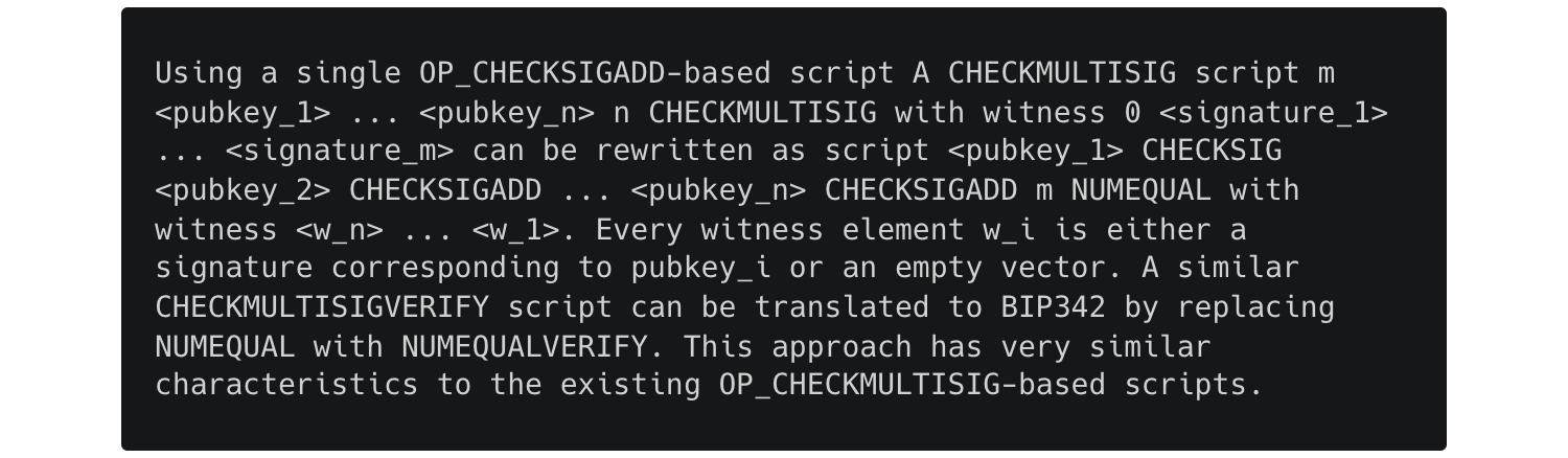 OP_CHECKSIGADD taproot