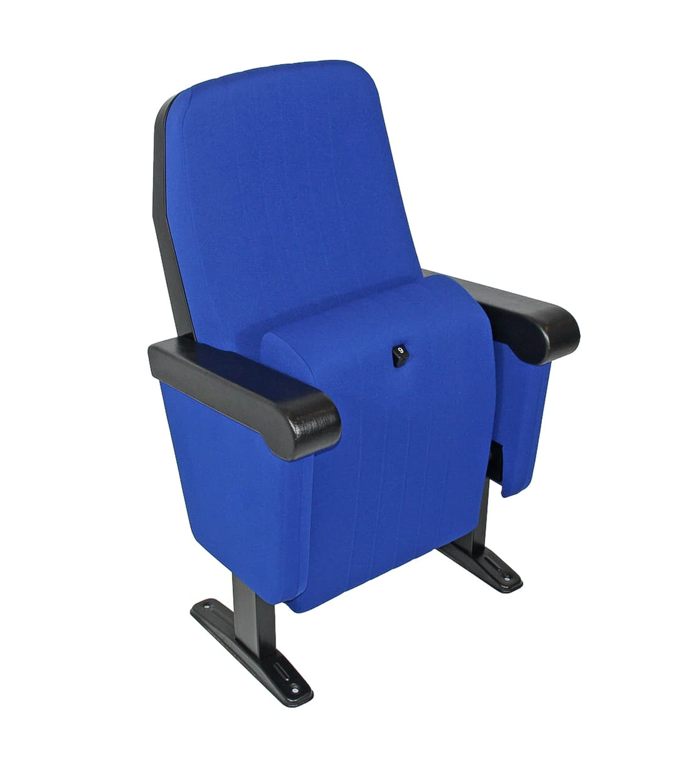 Kinostuhl Modell Bruselas in der Frontansicht mit hochgeklappter Sitzfläche.