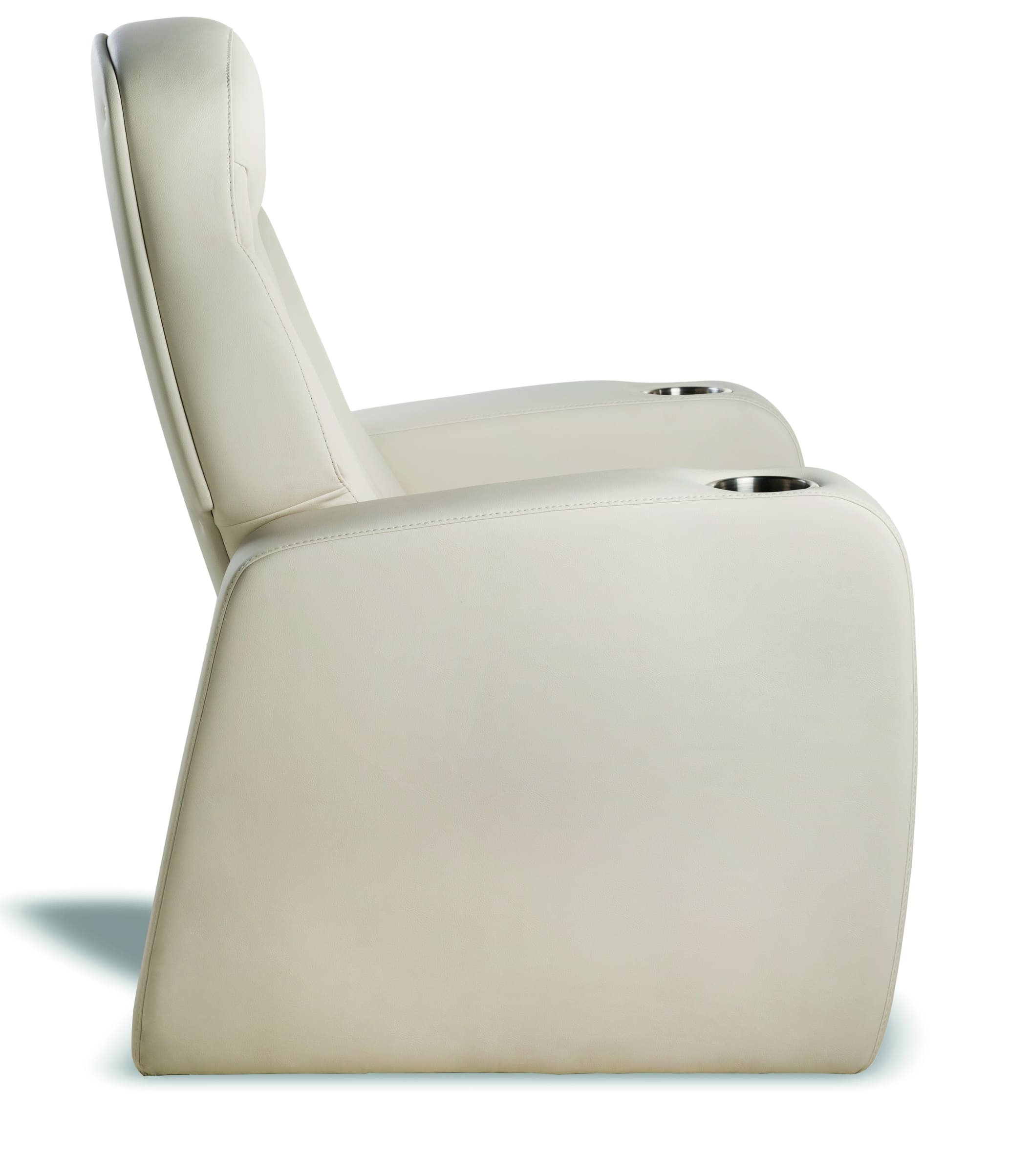 Kinostuhl Modell Zero in der Seitenansicht zur Darstellung der Ergonomie und Profilform.