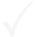 White check mark symbol on a transparent background.