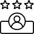 Five black star icons arranged horizontally representing a full 5-star rating.