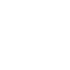 White pie chart icon with four segments on a black circular background.