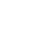 White gear and circular shapes forming a mechanical or technological icon on black background.