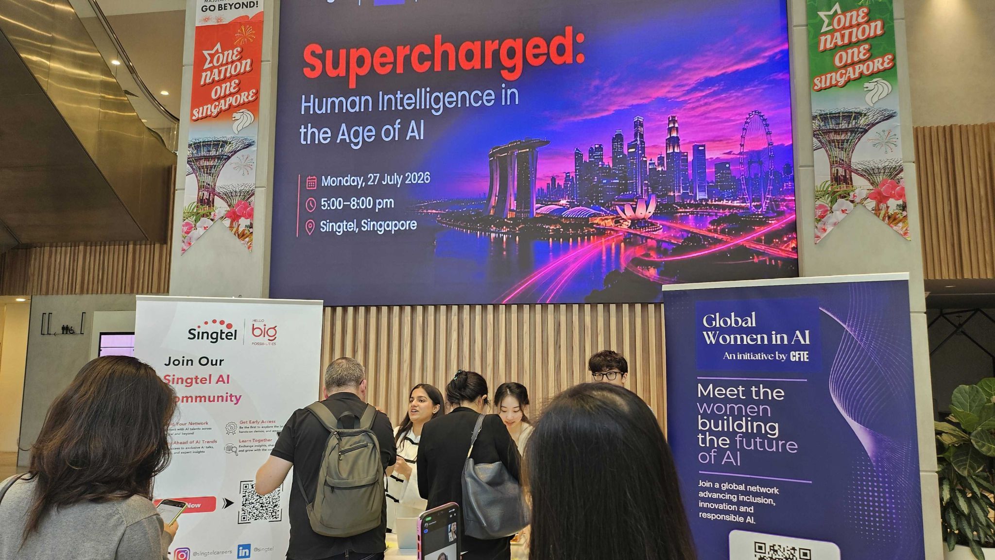 Guests networking at Supercharged