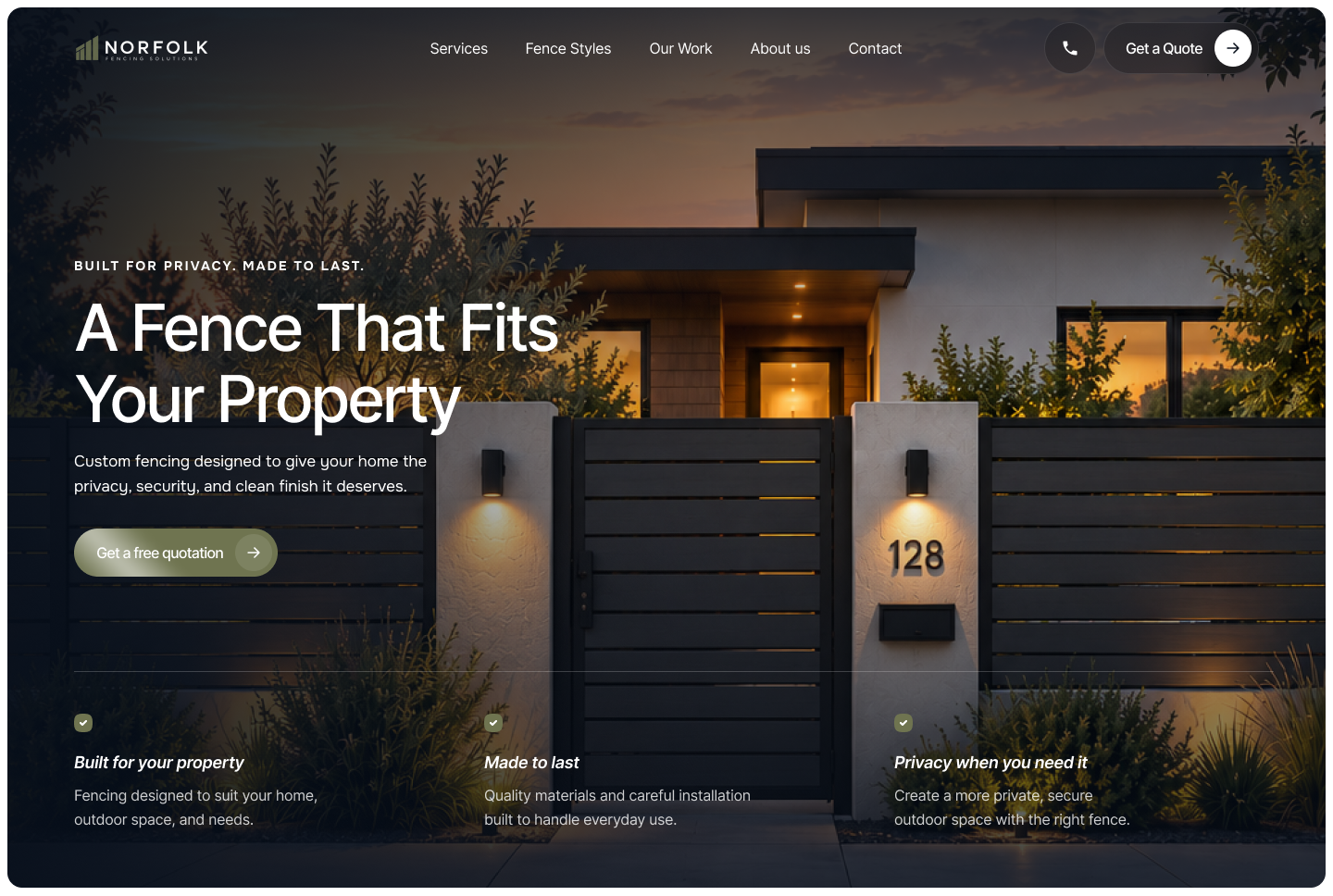 Website design project preview 3
