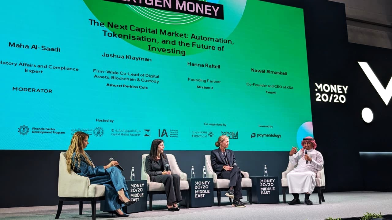 CFTE team members networking at Money20/20 Middle East