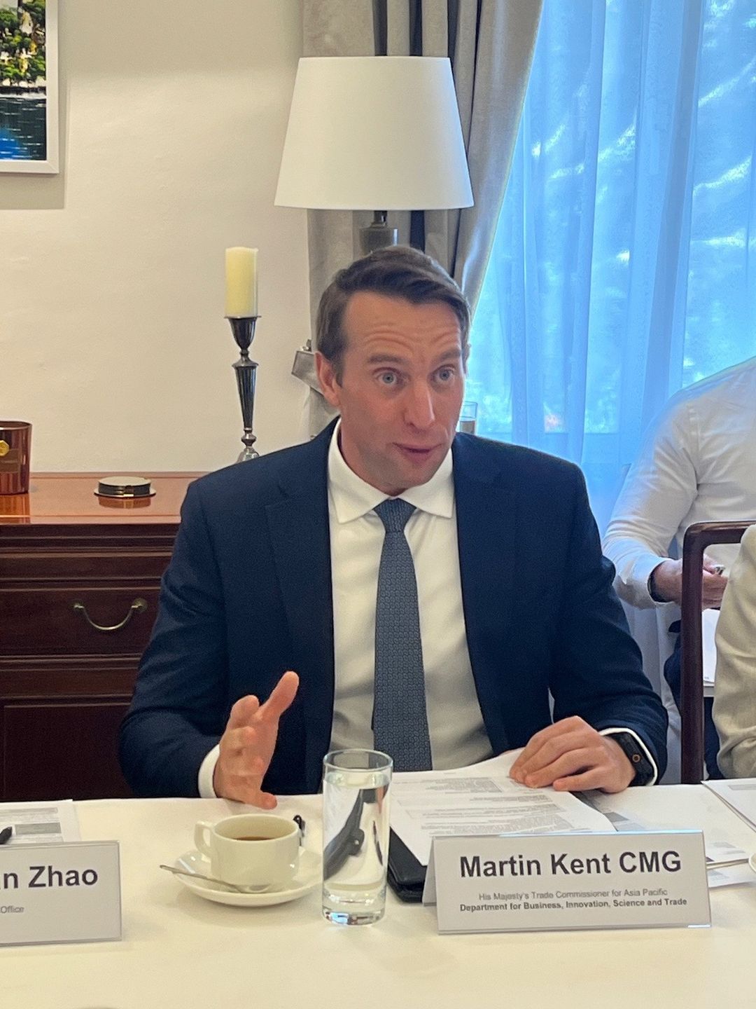Martin Kent speaking at the roundtable