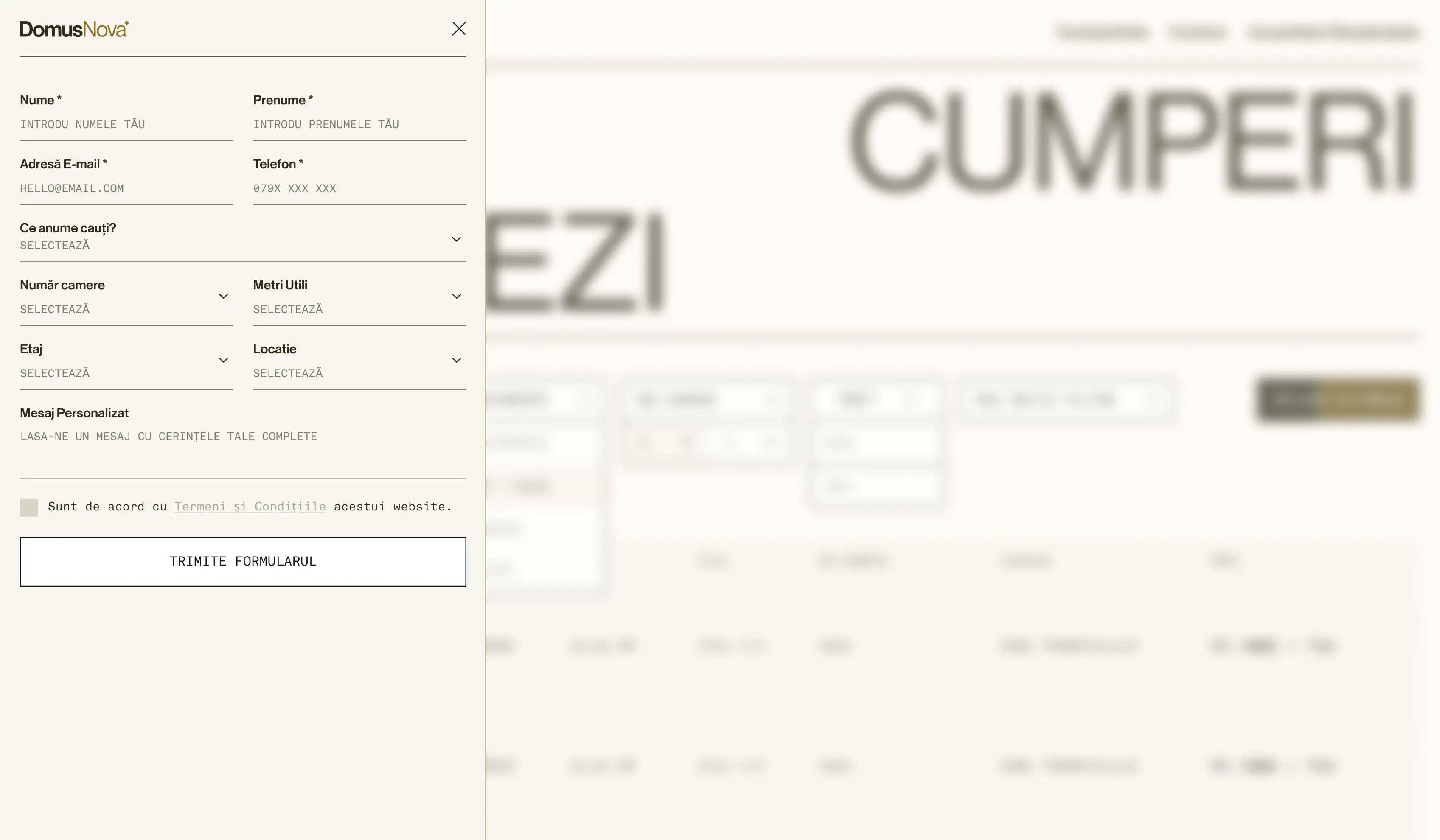 DOMUS NOVA — motion language carrying through the page