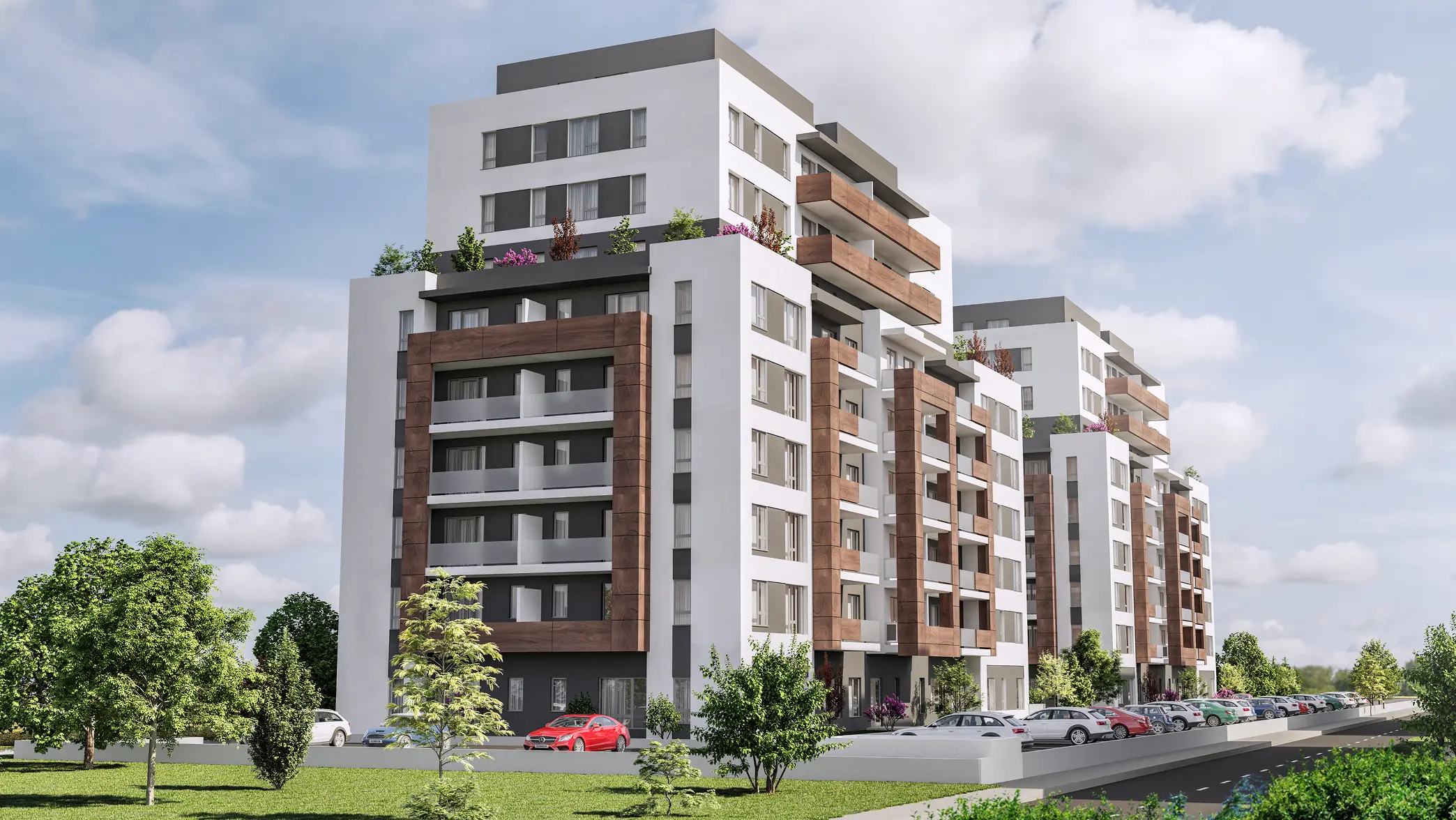 SOL RESIDENCE — building exterior CGI render