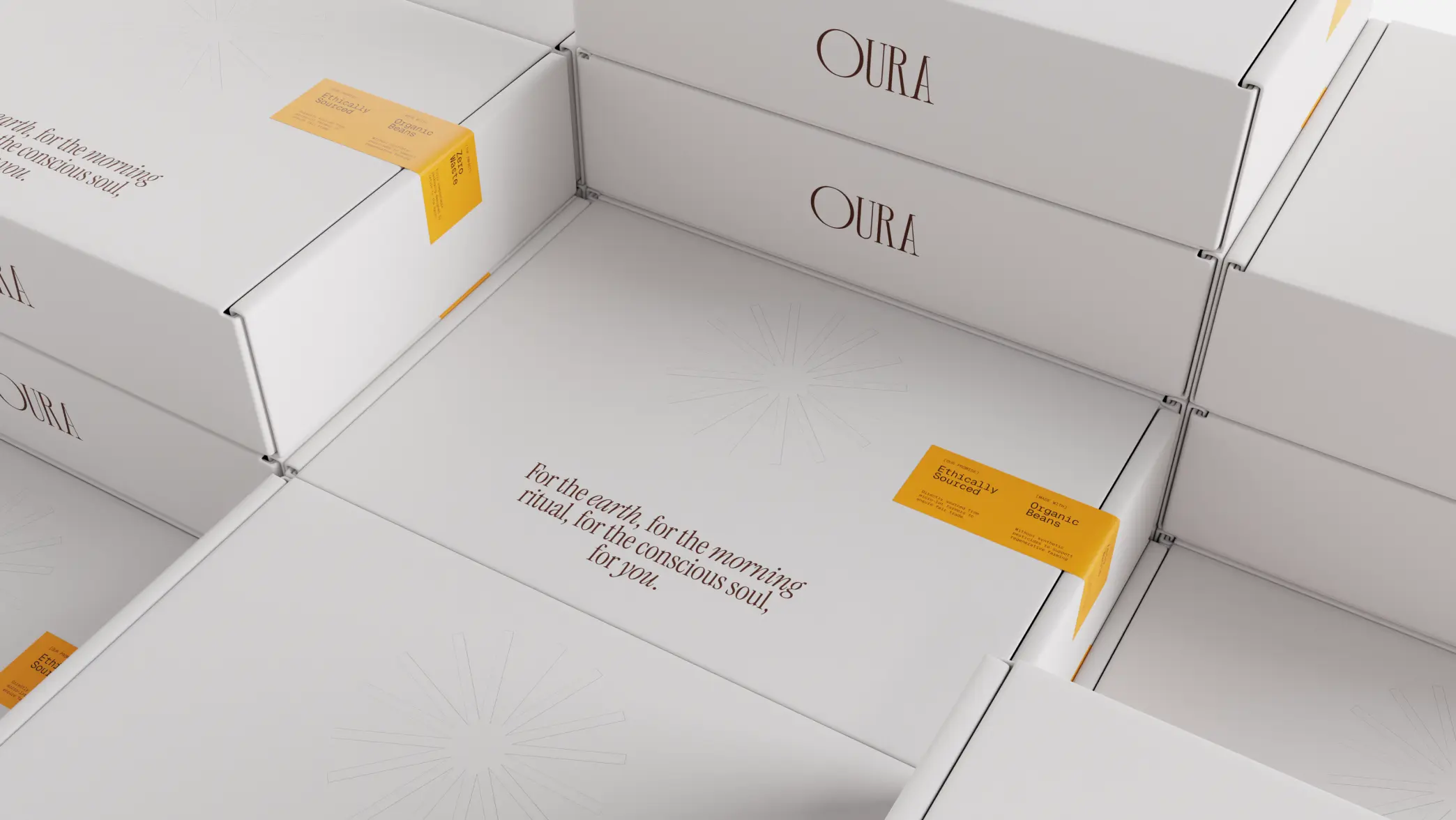 OURA — bag render, foil label study