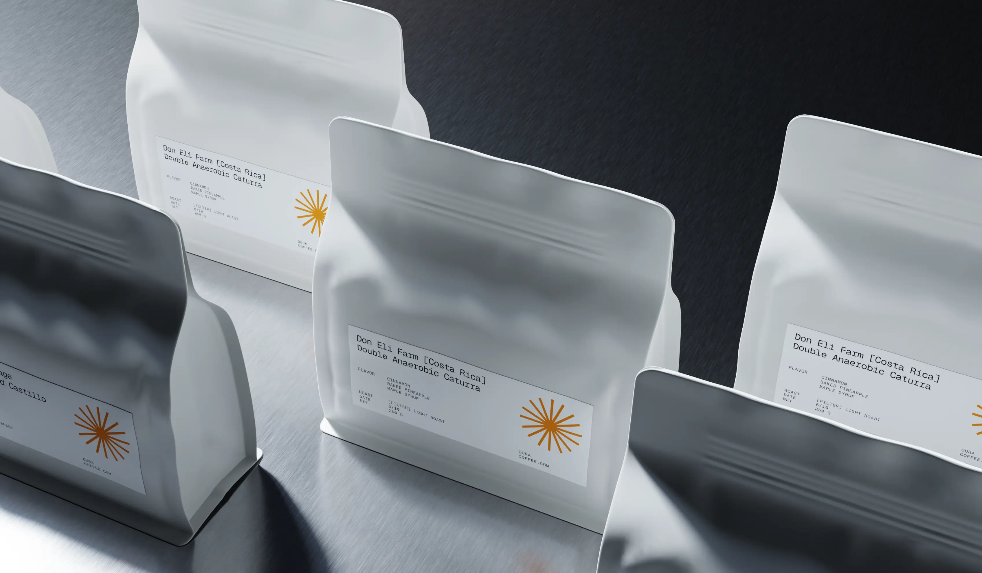 OURA — roast 1–10 scale on the label