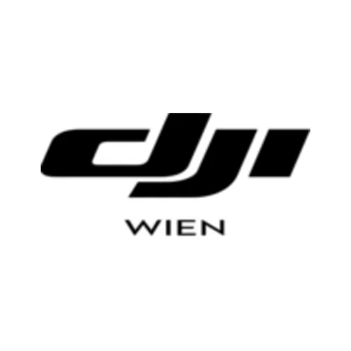 DJI Wien logo in schwarz auf weißem Hintergrund.
