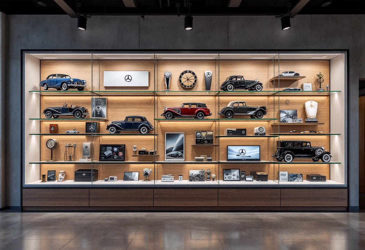 image of dealership history wall