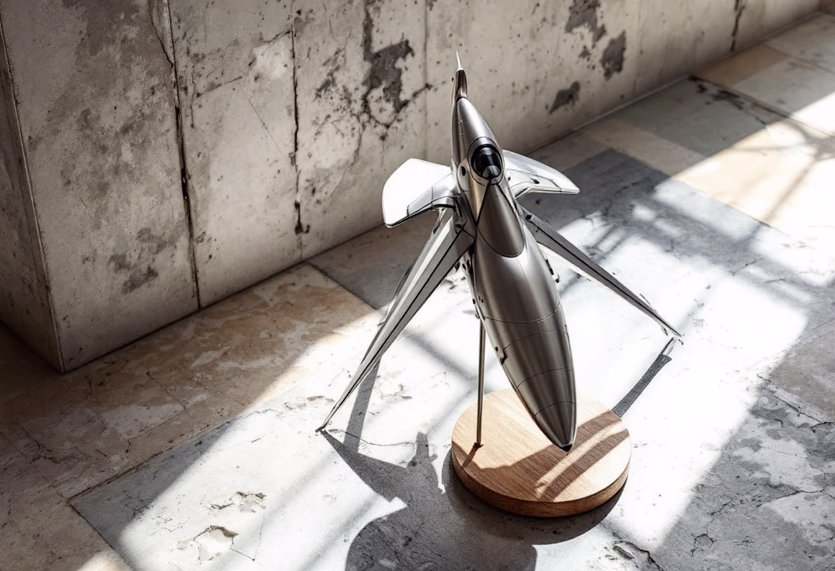 image of a spacecraft model (for a space tech)