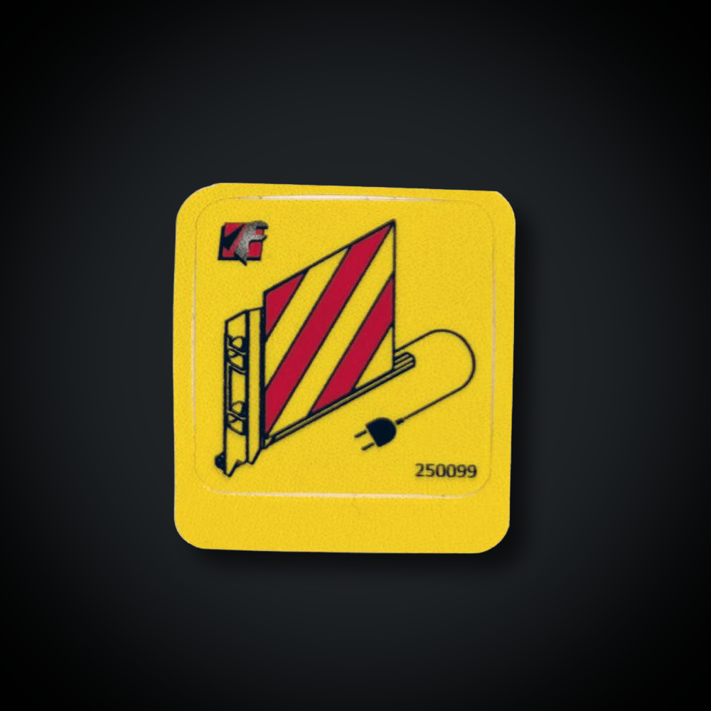 Faymonville UK Trailer 'Wide Load Marker Board' Sticker