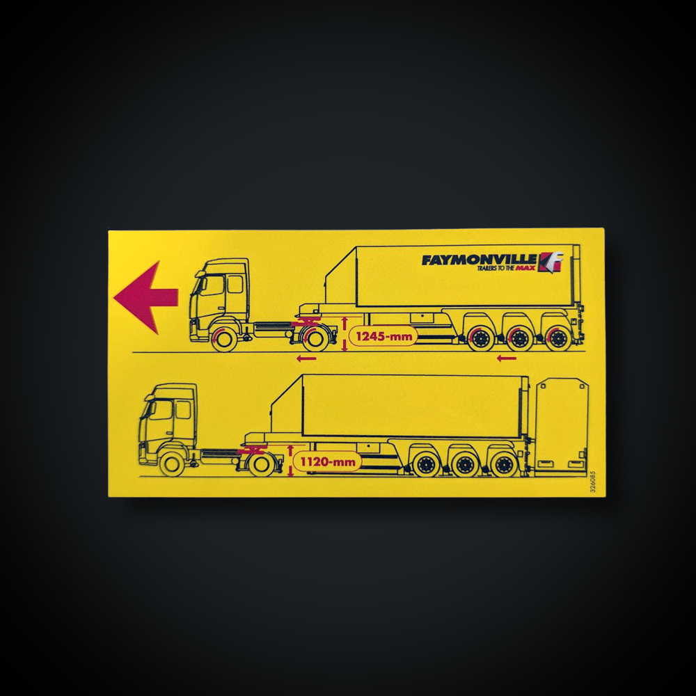 Faymonville UK Trailer Sticker - 326085