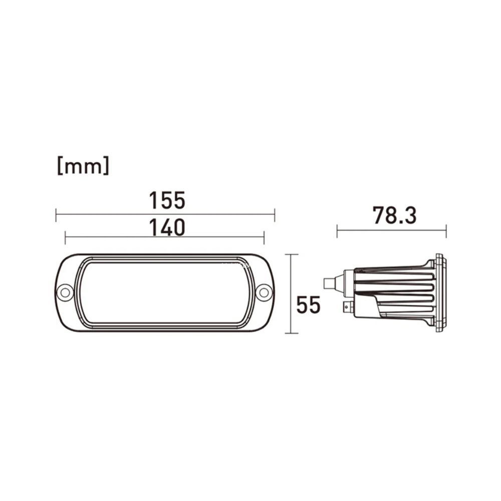 Faymonville UK M-LED 10-30V 5-Function LED Rear Combination Light – Recessed with R65 Warning Flash
